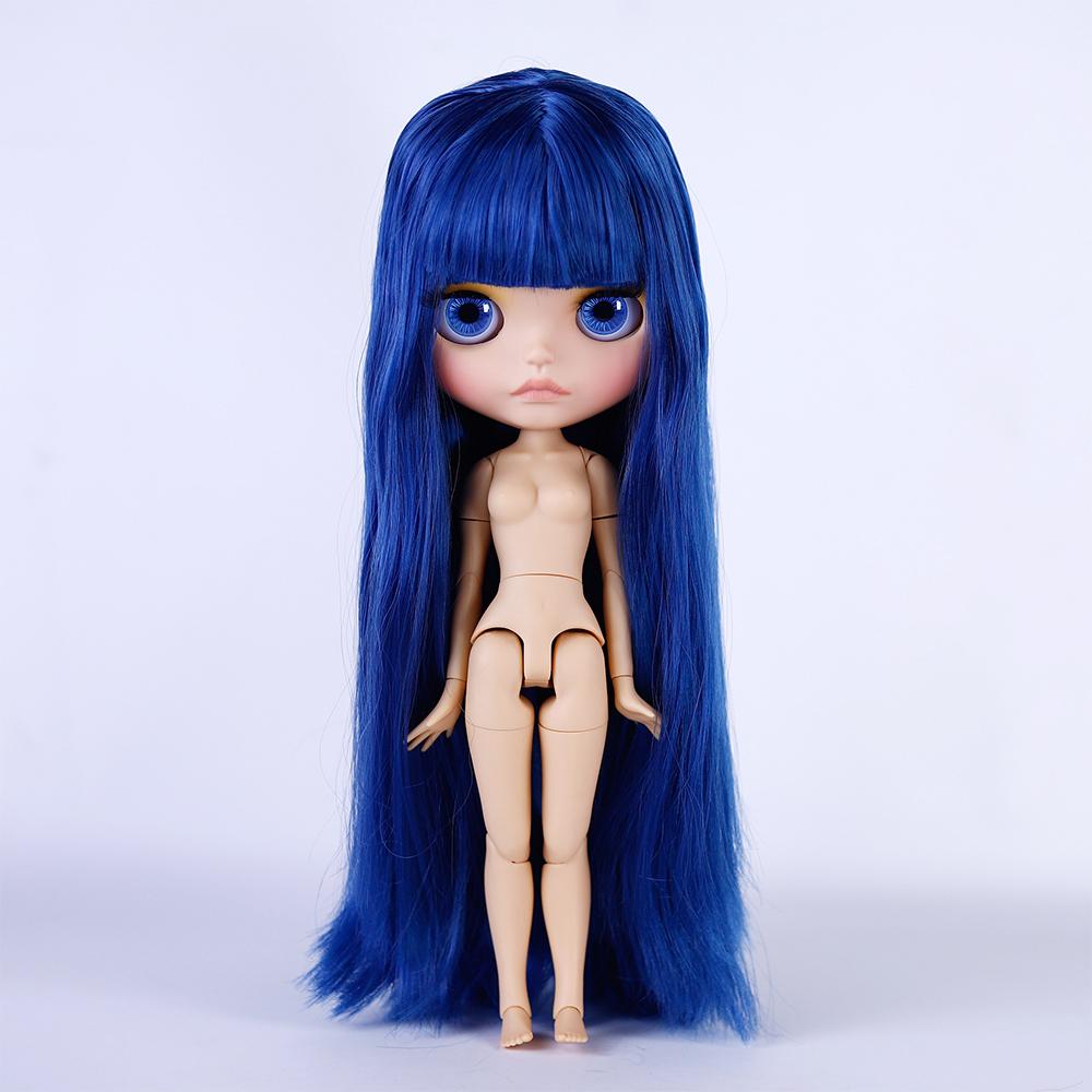 Icy Dbs Blyth Doll 19 Joints 30cm Body Bjd Doll Matte Face Glossy Face Tan Skin Beep Lips Hand-Painted Makeup Diy Hair Girl Gift