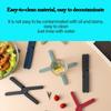 Non-slip Silicone Pad Trivets Collapsible Cross Trivets Pot Holder Table Placemat Dish Plate Coaster Heat-Resistant Pot Holder
