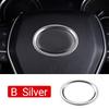Для Toyota Camry XV70 70 2018 2019 2020 2026 2026 2026 Нержавеющая сталь Декоративная наклейка на руль автомобиля Декоративная полоса Аксессуар для интерьера