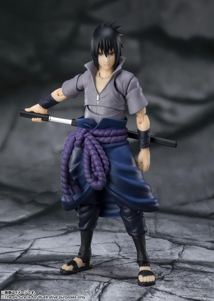 NARUTO Shippuden Uchiha Sasuke тот, кто несет все Примерно 145 мм окрашенная подвижная фигурка BAS63450 SHFiguarts -Ненависть- ПВХ и АБС