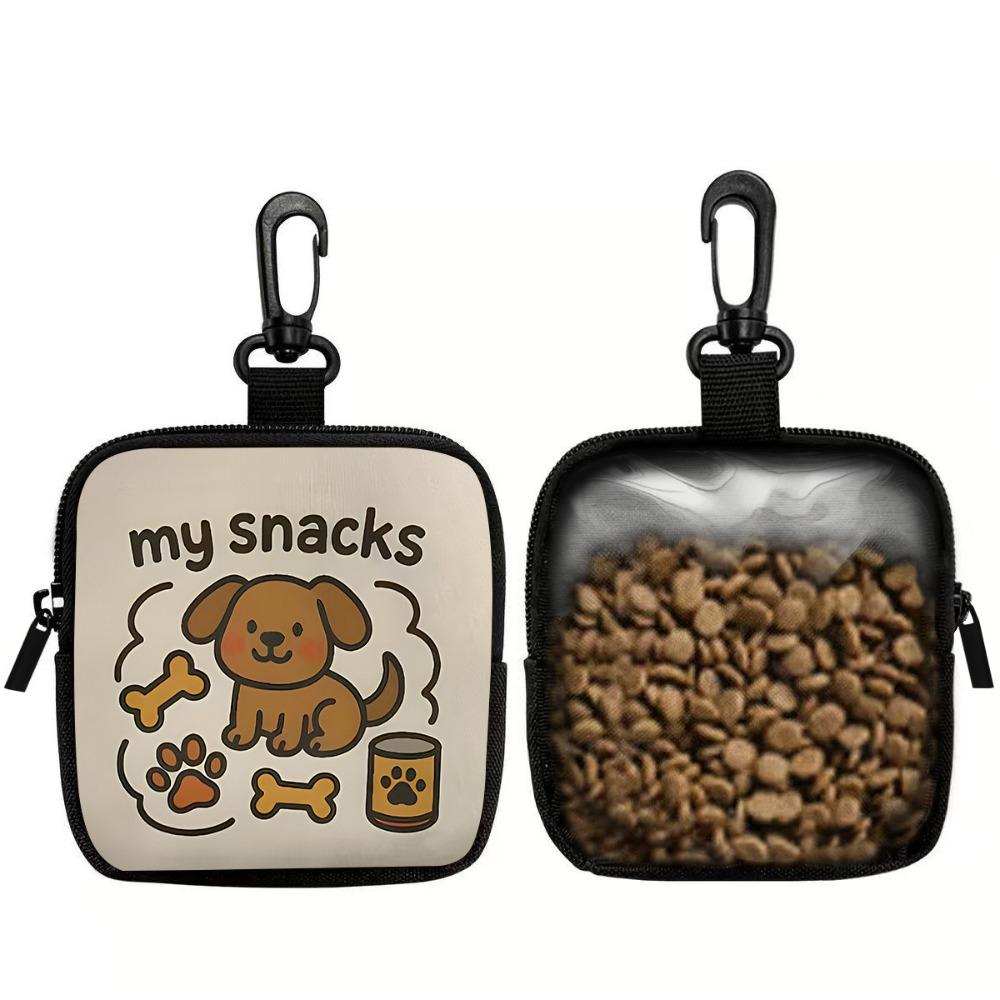 Transparent Window Dog Training Bag Portable Pet Snack Bag Dog Treat Pouch  Puppy Training