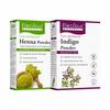 Elecious Naturals порошок индиго и хны для черных волос натуральная краска для волос без химикатов, без PPD, без аммиака, без консервантов 7 унций упаковка 2