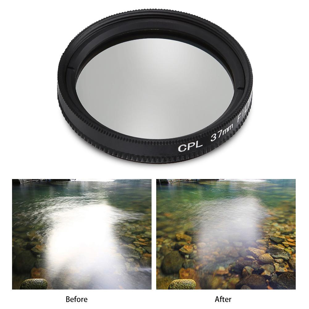CPL UV 37мм Защитный фильтр для объектива для экшн-камеры YI 4K