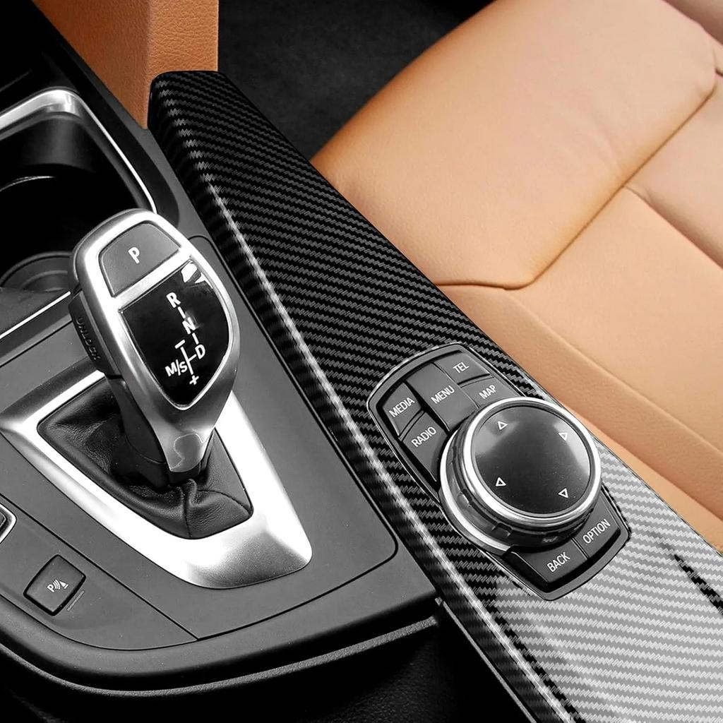 Для BMW F30 F31 F32 F34 F36 3 серии 4 серии Отделка панели мультимедиа в стиле карбона для центральной консоли 320i 328i 330i