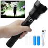 Xhp70 Zoomable Rechargeable Torch Light Emergency Lanterna Tactical Aluminum Super Bright Powerful Led Torch Light