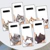 Kiss My Lovely Cat Kitten Phone Case For Samsung Galaxy M21 M12 M31S M32 M51 M52 Note 20 Ulte 10 Plus 9 8 J4 J6 + J8 M11 F52 F62
