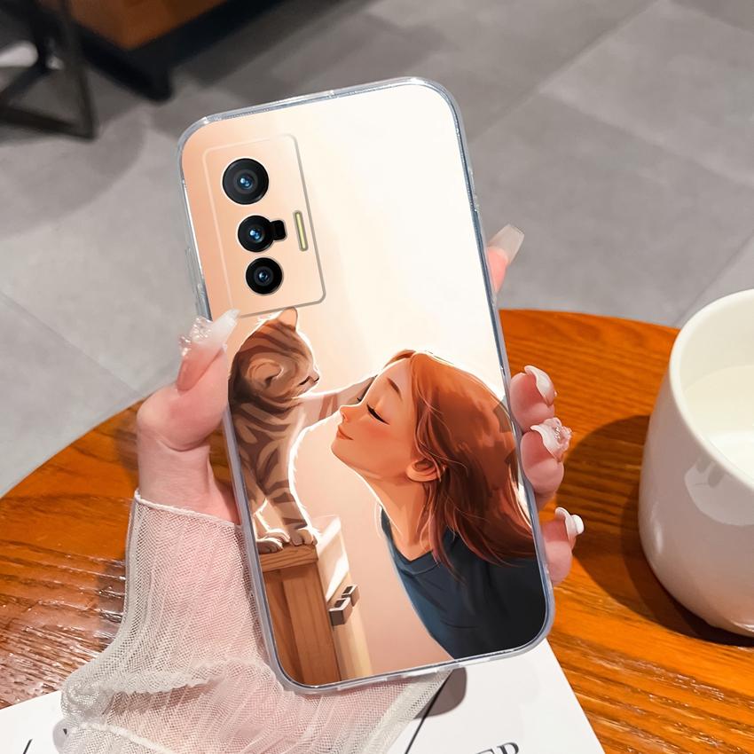 For Vivo X27 X200S X21 X60 X70 X80 Pro Plus Clear Phone Cover Delicious Fruit Pattern Soft Silicone High Quality Scratch Resistant Shell For Vivo Case