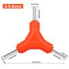 Trigeminal Hex Key 2.5/3/4/5/6/8mm Chrome Vanadium Steel