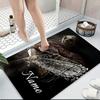 Custom Name Knife Dark Carpet Rug Customizable Soft Washable Anti-Slip Home Living Room Sofa Mats Personalized Rug. 0909105