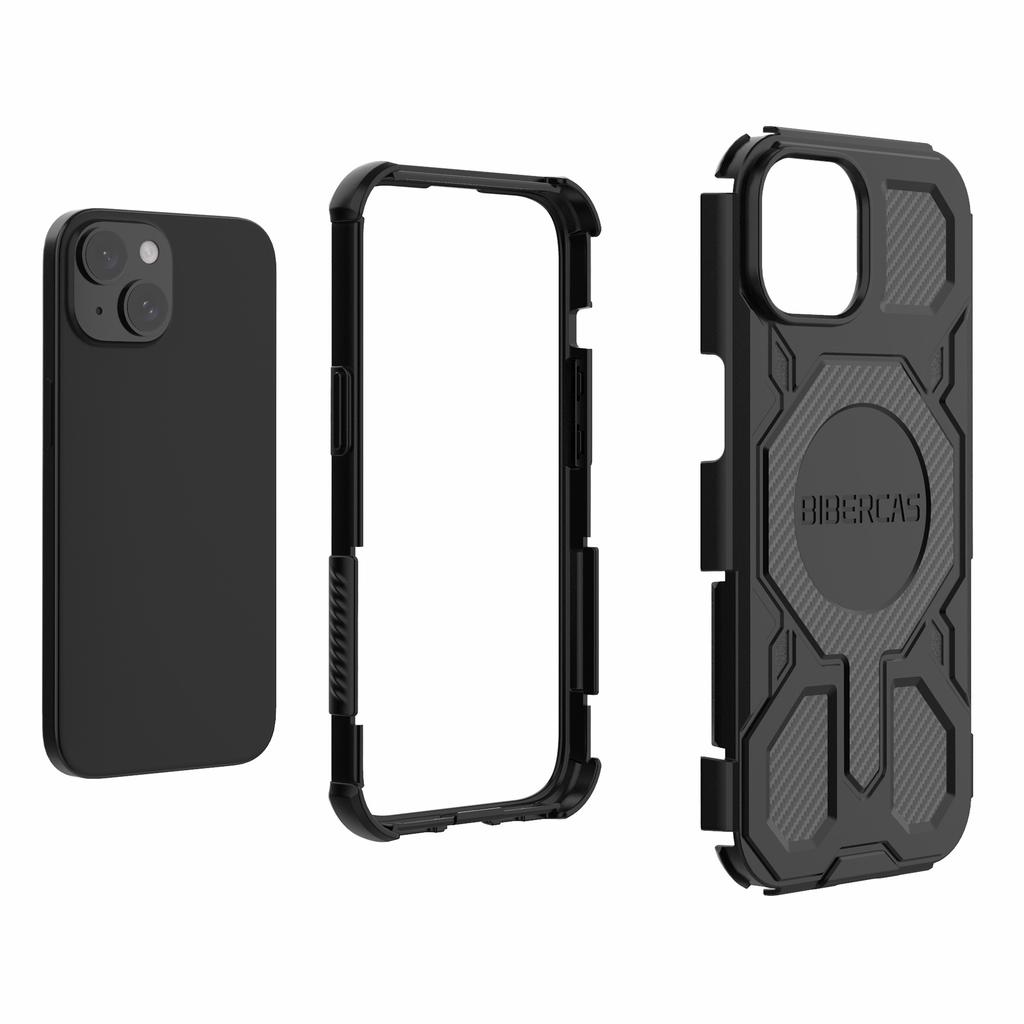 BIBERCAS J-16 Series For iPhone 15 Case Compatible with MagSafe Anti Drop TPU+PC Phone Cover
