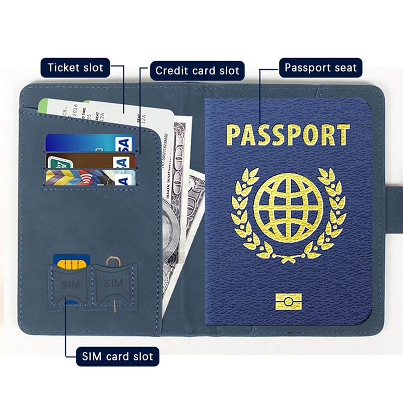 Обложка для паспорта для женщин и мужчин с Rfid-защитой, деловая карта, обложка для паспорта, чехол для паспорта из искусственной кожи, дорожные аксессуары