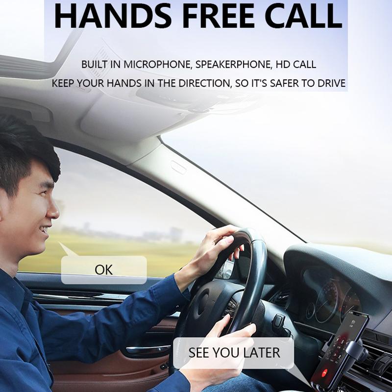 Bluetooth 5.4 FM-передатчик с микрофоном, громкая связь, беспроводной USB-адаптер, стереозвук без потерь, аудиоприемник для автомобильного FM-радио