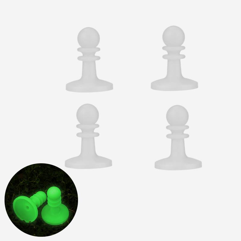 4Pcs Lightning Proof Cap Camping Tent Pole Awning Rod Support Bar Anti-Thunder Protection Cover Safe Awning Rod Outdoor Tent Hat