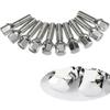 AOSU 10PCS Nuts Suit For BMW X1x3x5x6x73series 28/35/40/45/50mm Lengthen Steel Wheel Bolts M14 X 1.5 M12*1.5 M14*1.25