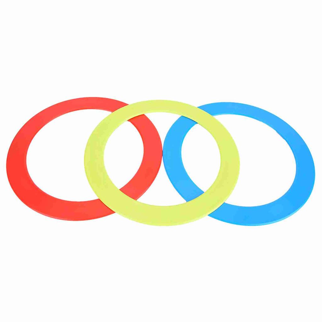 3PCS Set Juggling Acrobatics Throwing Toss Ring Bracelet Props Hand Clown Toy Blue Red Yellow