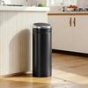 50L Automatic Motion Sensor Rubbish Bin With Fingerprint Resistant Stainless Steel Black