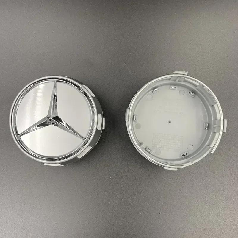 WLX4   4pcs/set 75mm Car Car Wheel Center Cover Hub Caps for Mercedes Benz A45 CLA45 C63 GLA45 G63 Logo A0004000900 Emblem Decoration