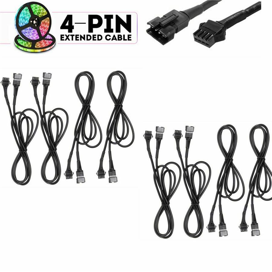 8X 4Pin Extension Cable for RGB LED Rock Lights