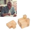 Интеллектуальная деревянная головоломка-головоломка для тела и разума, релаксация, головоломка с замком для пожилых людей