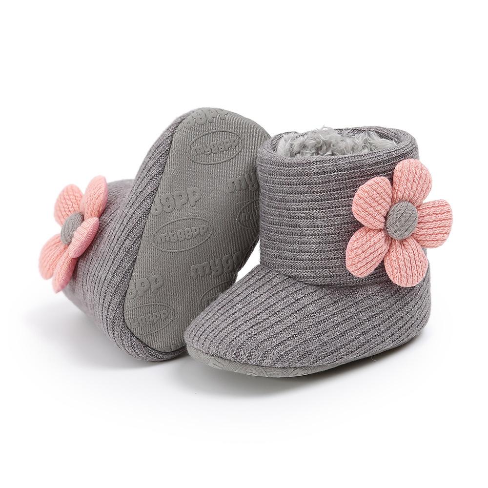 MYGGPP Boots Warm 0-1 Year Old Baby Soft Bottom Shoes Baby Shoes Padded Snow Boots Cotton Boots Baby Shoes Cloth Bottom