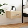 VidaXL Wall-mounted Bedside Table Sonoma Oak 35x35x20 Cm 829842