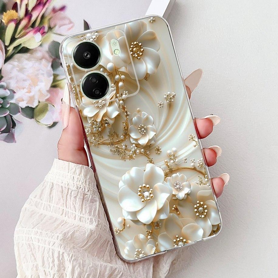 For Xiaomi Poco C65 Case Poco C75 Cover Fashion Butterfly Soft Silicone Capa Phone Back Cover For Xiomi Poco C65 C75 C 65 Bumper