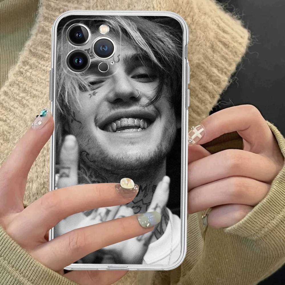Чехол из ТПУ-силикона в стиле Emo Rapper Lil Peep Для IPhone 11 12 13 14 15 16 17 Pro Max Ударопрочный Прозрачная задняя крышка