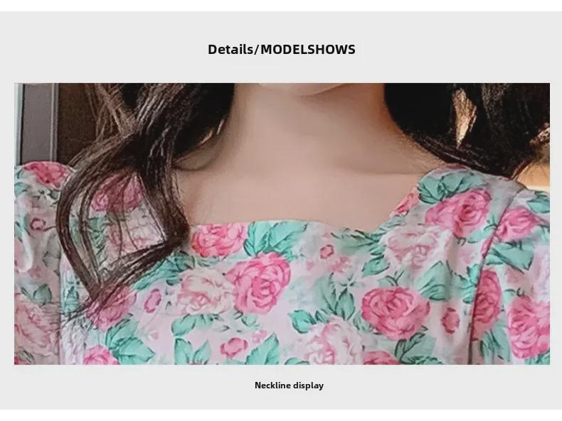 2024 Модное летнее платье принцессы с цветочным принтом для девочек