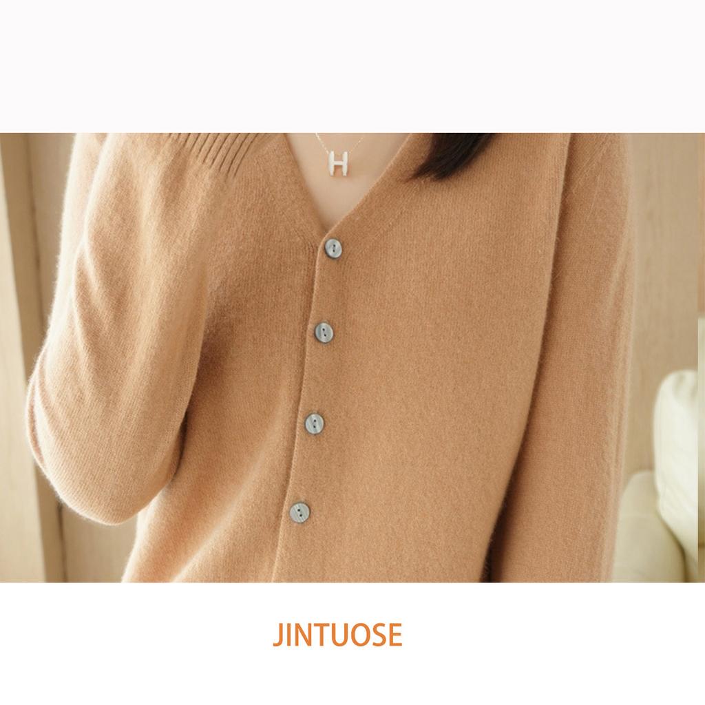 Женский трикотаж с V-образным вырезом, однобортный, на пуговицах, пуловеры, свитера женские, осень-весна, с длинным рукавом, короткие, маленькие, свежие, верхняя одежда, трикотажные кардиганы, топы