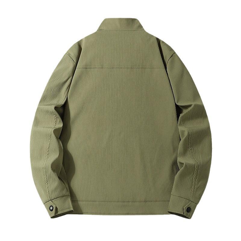 Куртка большого размера на осень Куртка мужская куртка с лацканами Воротник Повседневная свободная куртка