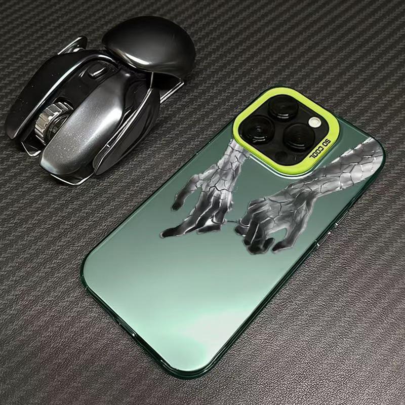 Рука об руку Чехол для iPhone 14, 15, 16 Pro и 17 Креативный трансграничный чехол для телефона