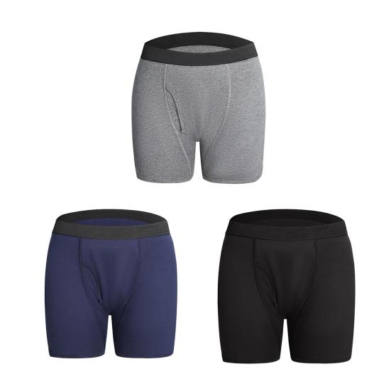 Мужское нижнее белье Непромокаемые трусы-боксеры для пожилых лежачих пациентов, впитывающие прокладки, нижнее белье, моющиеся, многоразовые трусы