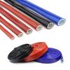 1M Fiberglass Insulation Heat Shielded Silicone Coated Fire Thermo Armor Tube Electrical Wiring