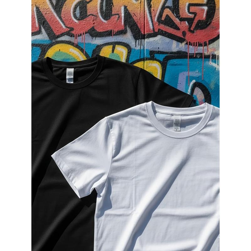 Men'S Black T-Shirt with Cartoon Character And Text Holla Die Gewaltfee Print for Casual Wear