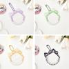 Kawaii Cat Ear Bow Lace PVC Badge Holder for 58mm Pin Badge Japanese Anime Game Baji Cover Pain Bag Backpack Key Chain Pendant