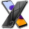 Shockproof Case - Phonillico - Samsung A22 5G - Soft Silicone - Reinforced Protection - Transparent