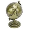 World Globe Alloy Metallic Luster and Texture 360 Degrees  Rotating Educational Globe for Office Study