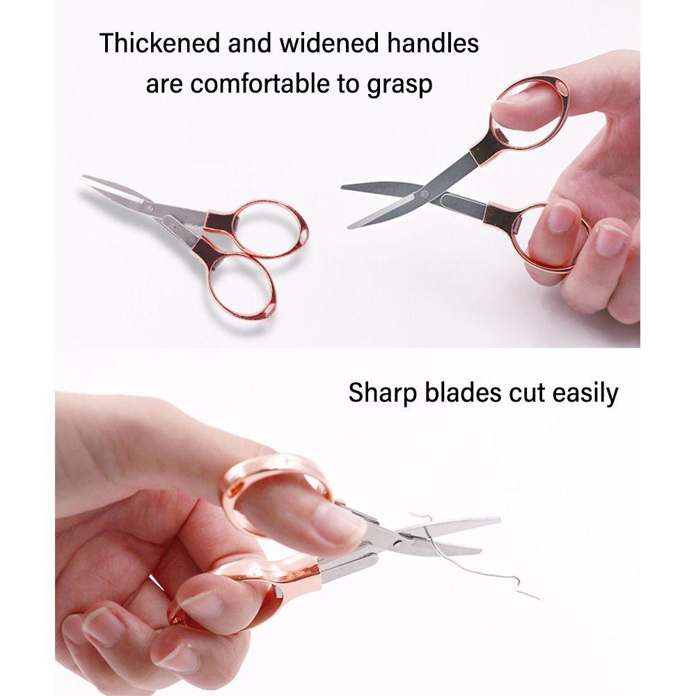 Portable Folding Scissors Folding Sewing Scissors High Quality Needlework Scissors School Office