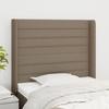 VidaXL Headboard with Ears Taupe 83x16x118-128 Cm Fabric3119698