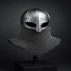 Hand-Forged Viking Helmet with Chainmail Adult, Cosplay, LARP