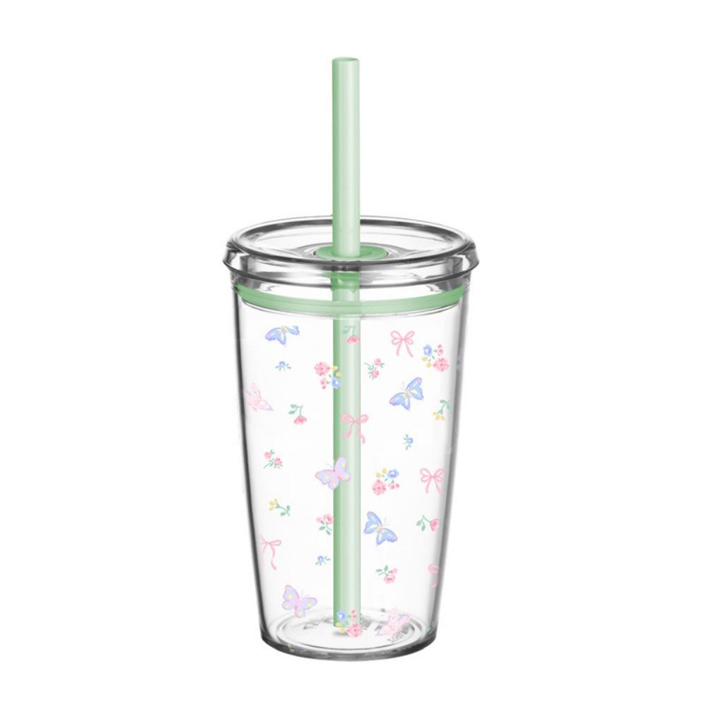 Tritan Water Bottle Transparent Drink Cup Cute Water Cup  Home Office