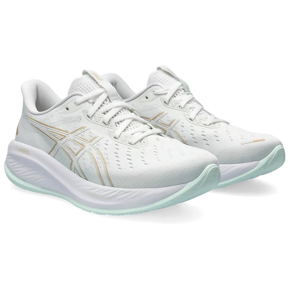 Asics Gel Cumulus 26 White Pale Mint Women Sneakers 1012B599-100
