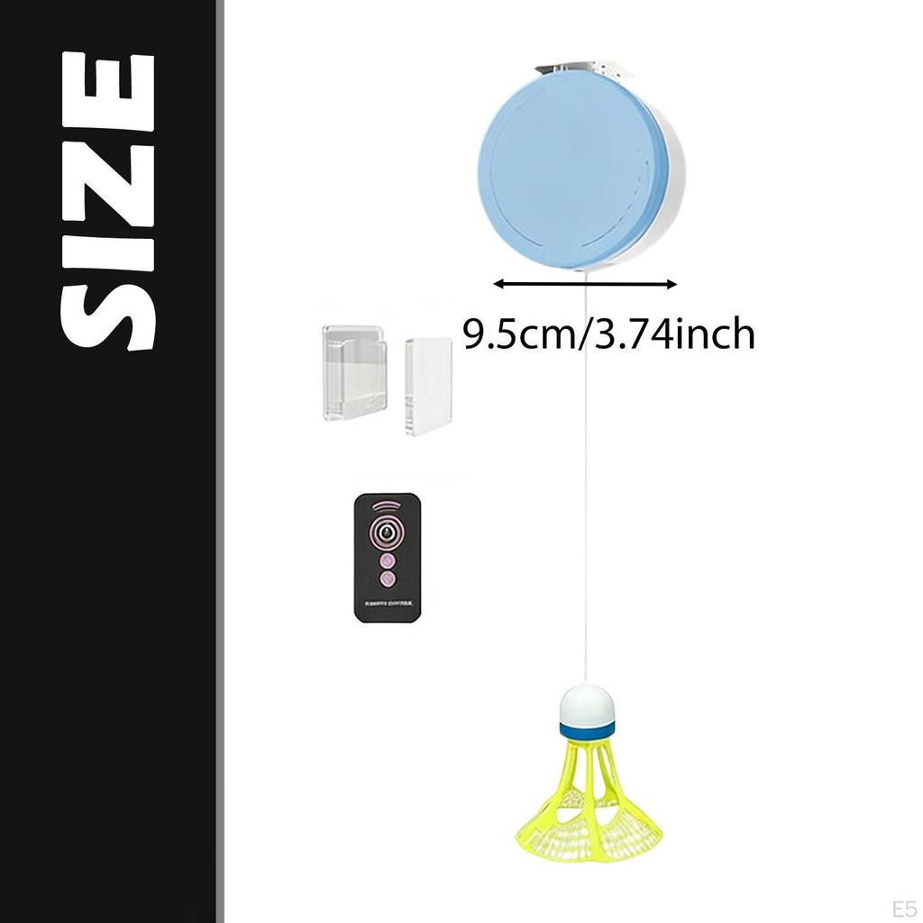 Badminton Train Self Practice Aid Adjustable Remote Control Study for Office, Home,