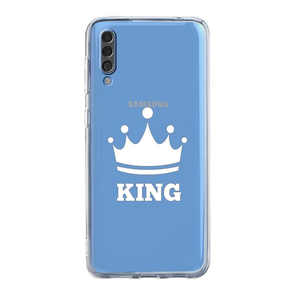 Чехол для телефона Samsung A14 5G A12 A22 A32 A34 A42 A52 A54 A50 A70 A72 A40 A20E A10S A20S A02S A04S Стиль для пары Корона король Королева