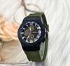 New Fashion Luxury Man Big Hollow Silicone Watch Men Business Quartz Watches Students Sports Wrist Watches For Gift Reloj Hombre
