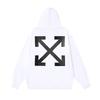 1216 Off-White 2025 Autumn and Winter New OW Monster Arrow Pattern Pullover Print Men's and Women's Hooded Sweatshirt