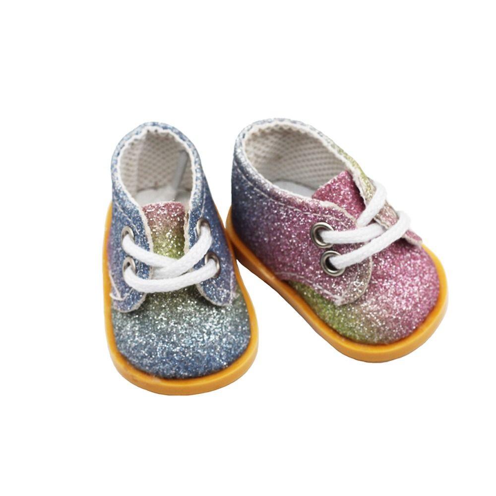 1 Pair Handmade 12 BJD Doll PU Shoes Fashion OB11 Leather Shoes ob11 Doll Sandals  EXO Doll