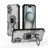 KEYSION Shockproof Case for iPhone 16 Pro Max 16 Plus Soft Silicone+PC Upright Ring Stand Phone Back Cover for iPhone 16 Pro Max