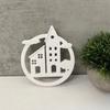Silicone Mould Rings Sweet Home Hanging Pendant Mould Ornament Mould Cloud House Molds Craft Supplies Home Decorations