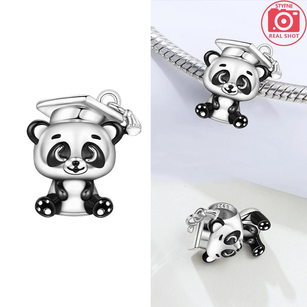 Оригинальный Шарм Медь Пингвин Синий Циркон Кролик Коала Животные Бусины Подходит Браслет Аксессуар Подарок Ювелирные изделия Сделай сам Женщины